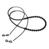 Black Vintage Acrylic Beads Eyeglass Chain Sunglasses Eyewear Holder Strap Reading Glasses Chain for Women Men