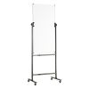 VEVOR Rolling Magnetic Whiteboard, Double-sided Mobile Whiteboard 24x48 Inches, Adjustable Height Dry Erase Board with Wheels, 1 Magnetic Erase & 3 Dr
