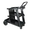 VEVOR Welding Cart, 3-Tier Welder Cart Heavy Duty with 400 Lbs Weight Capacity, 360¬∞ Swivel Wheels, Tank Storage Safety Chains, Rolling MIG Welder Ca