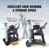 VEVOR Welding Cart, 3-Tier Welder Cart Heavy Duty with 400 Lbs Weight Capacity, 360¬∞ Swivel Wheels, Tank Storage Safety Chains, Rolling MIG Welder Ca