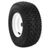 VEVOR Lawn Mower Tires with Rim, 16x6.5-8" Tubeless Tractor Tires, 2-Pack Tire and Wheel Assembly, Turf Pneumatic Tires, 3" Offset Hub, 3/4" Bushing S