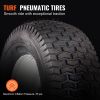 VEVOR Lawn Mower Tires with Rim, 16x6.5-8" Tubeless Tractor Tires, 2-Pack Tire and Wheel Assembly, Turf Pneumatic Tires, 3" Offset Hub, 3/4" Bushing S