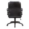 Modern Adjustable Office Chair, Leather Upholstered Swivel Chair for Office Room, Gray