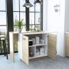 Kitchen Island Ohio, Kitchen, White / Light Oak