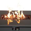 Living Source International 25" H x 42" W Steel Outdoor Fire Pit Table with Lid