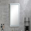 LED Bathroom Mirror with Lights, 40√ó24 Inch Smart Vanity Mirrors,Lighted Wall Mounted Anti-Fog Dimmable Mirror,Adjustable White/Warm/Natural Lights(H