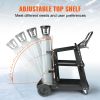 VEVOR Welding Cart, 3-Tier Welder Cart Heavy Duty with 400 Lbs Weight Capacity, 360¬∞ Swivel Wheels, Tank Storage Safety Chains, Rolling MIG Welder Ca
