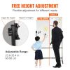 VEVOR Rolling Magnetic Whiteboard, Double-sided Mobile Whiteboard 24x48 Inches, Adjustable Height Dry Erase Board with Wheels, 1 Magnetic Erase & 3 Dr