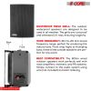 5 Core Outdoor Speakers Stereo In Wall Speaker Pair 100W Peak Passive Outside Surface Mount Wired Waterproof Patio House Garage Indoor Exterior Audio