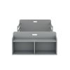 Twin Size Floor Bed with Storage Footboard and Guardrail