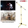 5 Core Tripod Mic Stand Heavy Duty Height Adjustable Floor Microphone Boom Arm Pedestal Para Microfono for Singing On Stage Studio - MS 080 YLW