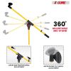 5 Core Tripod Mic Stand Heavy Duty Height Adjustable Floor Microphone Boom Arm Pedestal Para Microfono for Singing On Stage Studio - MS 080 YLW