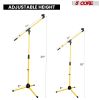 5 Core Tripod Mic Stand Heavy Duty Height Adjustable Floor Microphone Boom Arm Pedestal Para Microfono for Singing On Stage Studio - MS 080 YLW