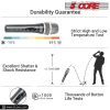 5 Core Mic Karaoke Dynamic Handheld XLR Microphone for Professional Vocal Recording Live Stage Singing Music Neodymium 1/4 Corded Wired Micr√≥fono - N