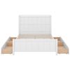 Full Size Platform Bed with Drawers and Storage Shelves