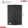 5 Core Outdoor Speakers Stereo In Wall Speaker Pair 100W Peak Passive Outside Surface Mount Wired Waterproof Patio House Garage Indoor Exterior Audio